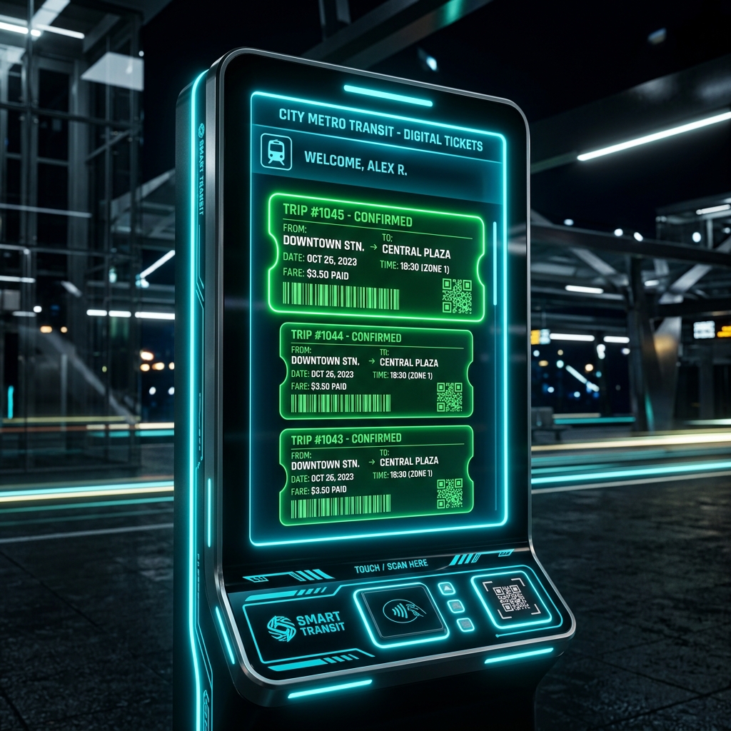 Smart Transit POS Solutions 3D Mockup